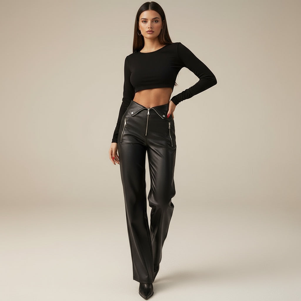 Pantalon Cuir Luxe