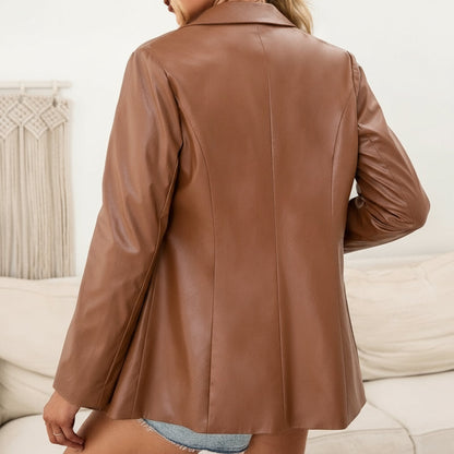 Veste en Cuir Léa | Audace moderne & élégance affirmée