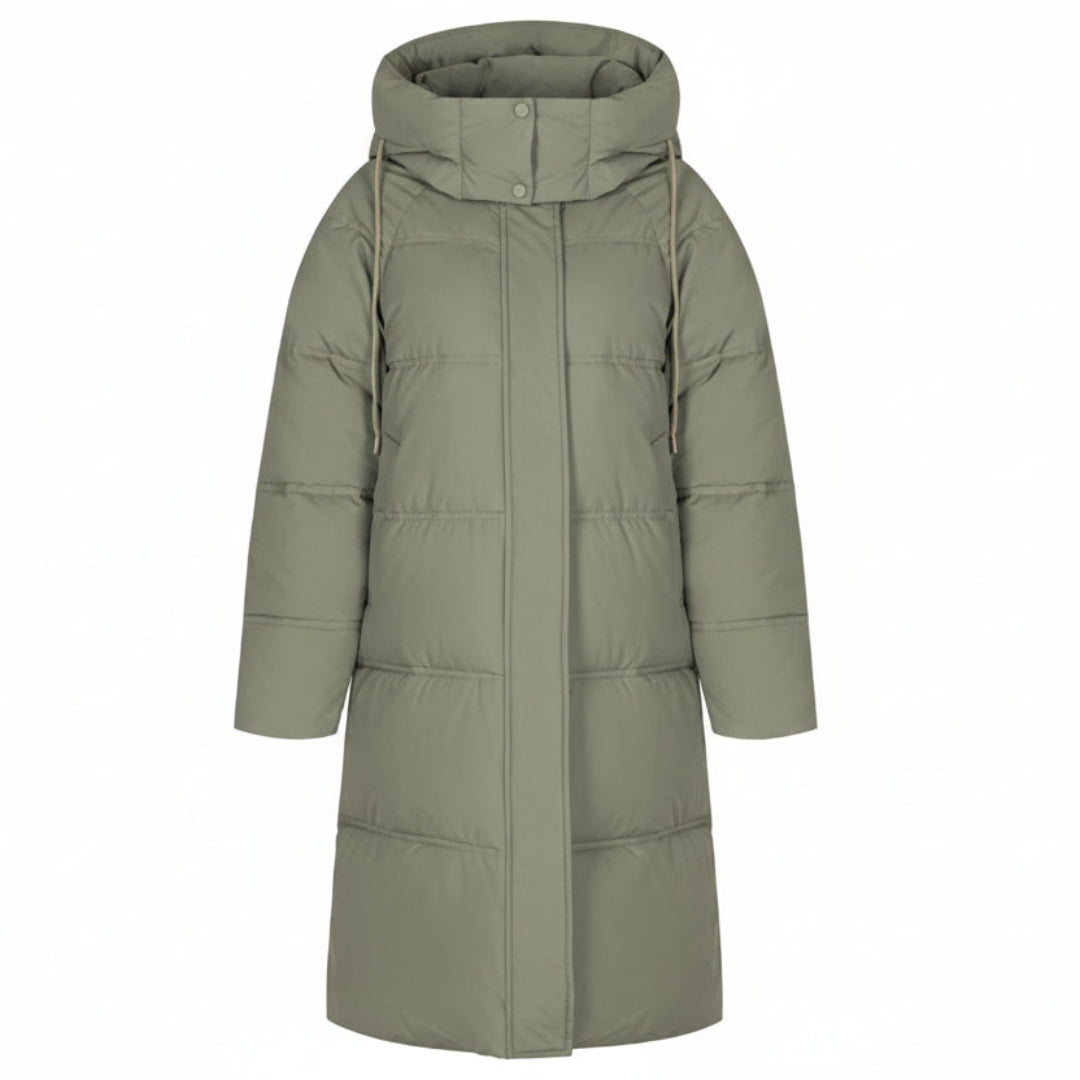 Manteau Long Matelassé à Capuche | Chaleur & élégance hivernale