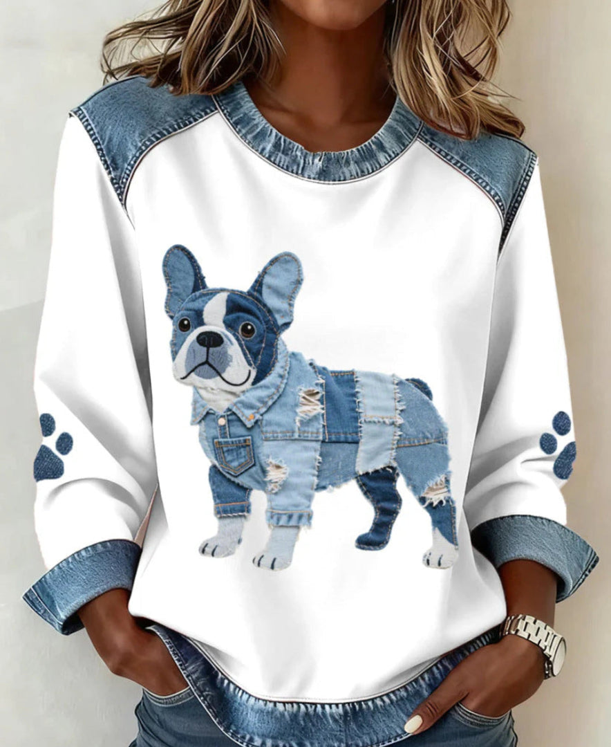 Fidèle brode | Blouse Chiot Patchwork Doux