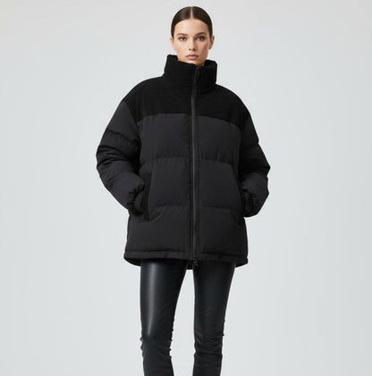 Doudoune Contrastée Élégance | Style affirmé & chaleur moderne