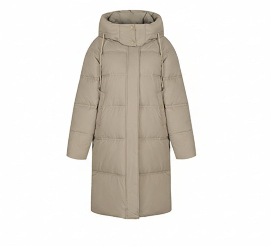 Manteau Long Matelassé à Capuche | Chaleur & élégance hivernale