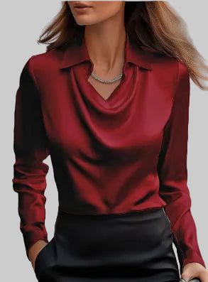 Marie | Blouse Satinée Élégante