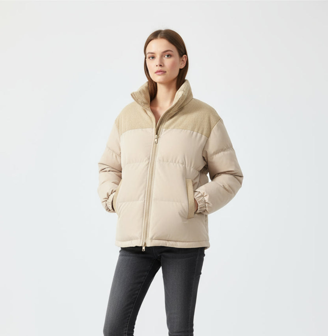 Doudoune Contrastée Élégance | Style affirmé & chaleur moderne