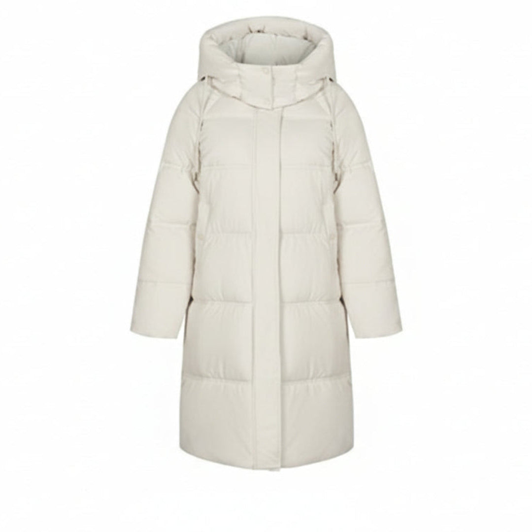 Manteau Long Matelassé à Capuche | Chaleur & élégance hivernale