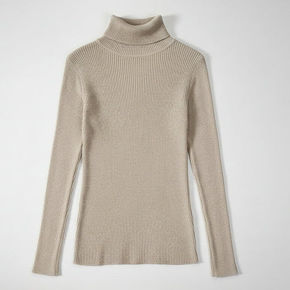 Pull Col Roulé Côtelé | Élégance douce & chaleur naturelle