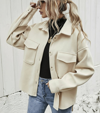 Manteau Douceur Contrastée | Raffinement moderne & confort absolu