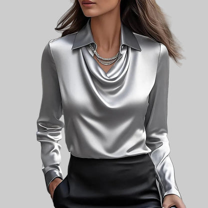Marie | Blouse Satinée Élégante