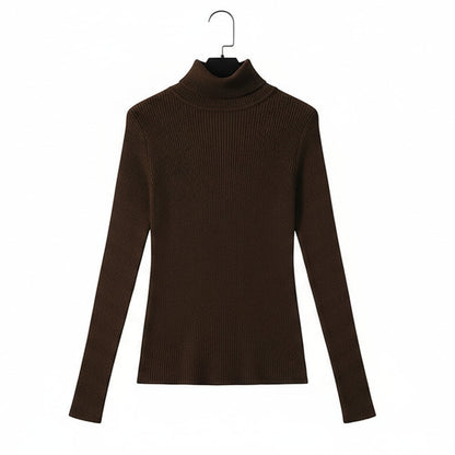 Pull Col Roulé Côtelé | Élégance douce & chaleur naturelle