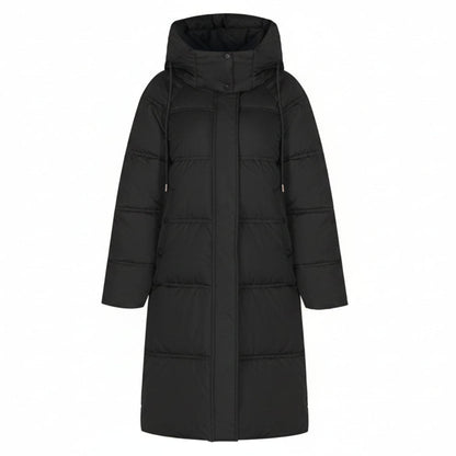 Manteau Long Matelassé à Capuche | Chaleur & élégance hivernale