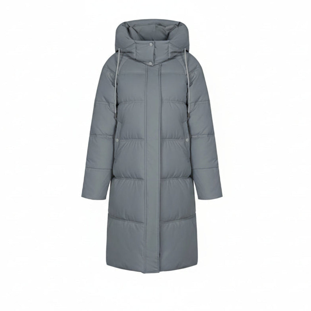 Manteau Long Matelassé à Capuche | Chaleur & élégance hivernale