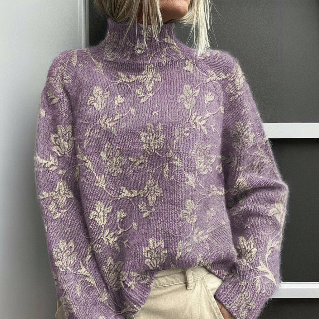 Chloé | Pull Brodé Jardin Sauvage