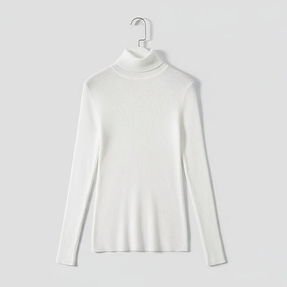 Pull Col Roulé Côtelé | Élégance douce & chaleur naturelle